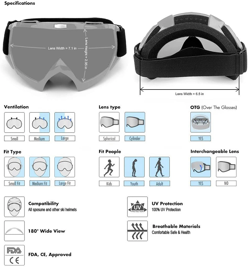 Motorcross Bike Goggles 2021 Custom Motorcycle Mx Motocross Goggles