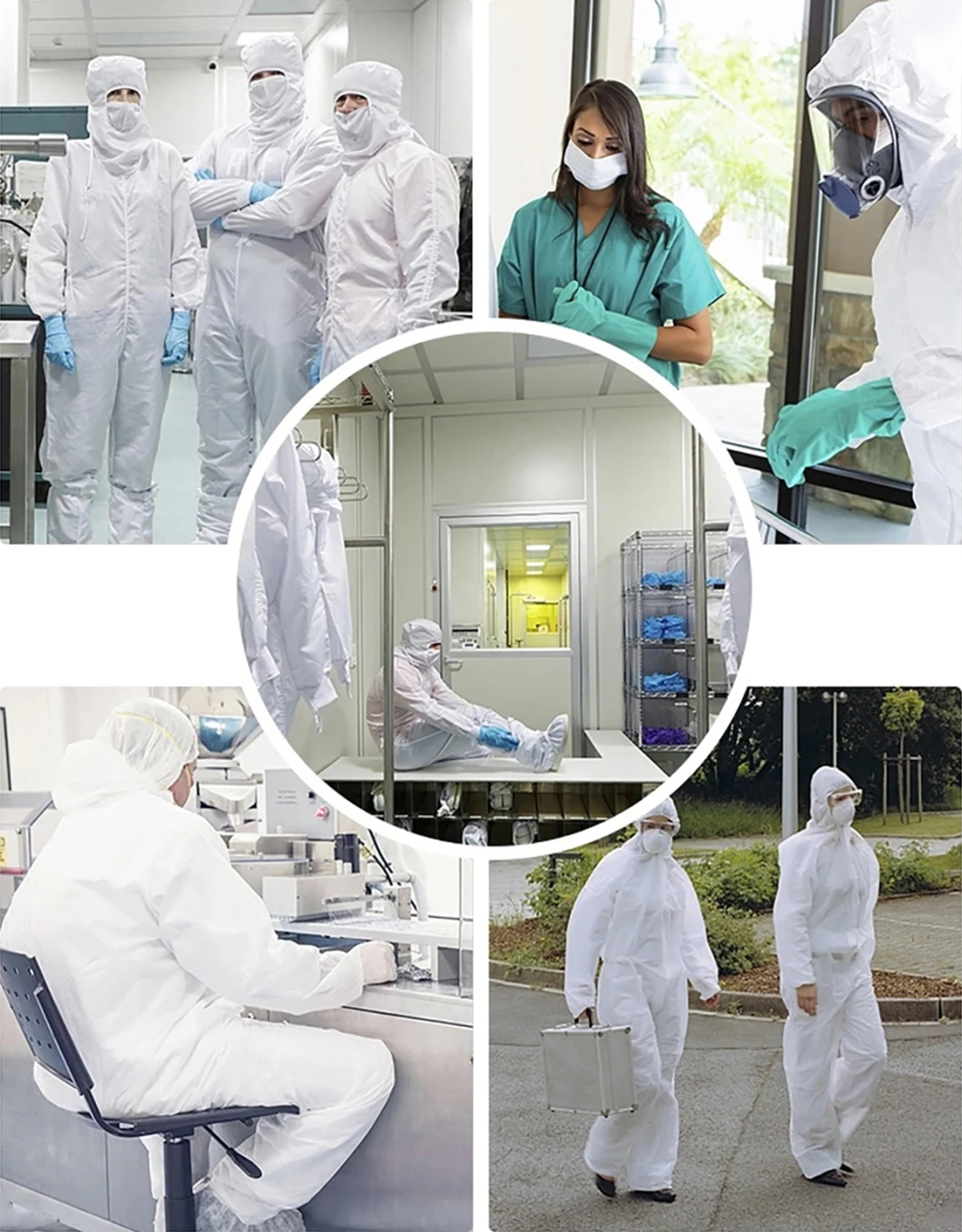 Medical Use Protection Isolation Gown OEM Protective Clothing Blue Safety Work Coverall