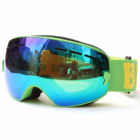 Doppelschichtige PC-Linsen-Skibrille Benice Snow Goggle Snow 4600 für Kinder, maßgeschneiderte Skibrillen mit Spiegelbeschichtung